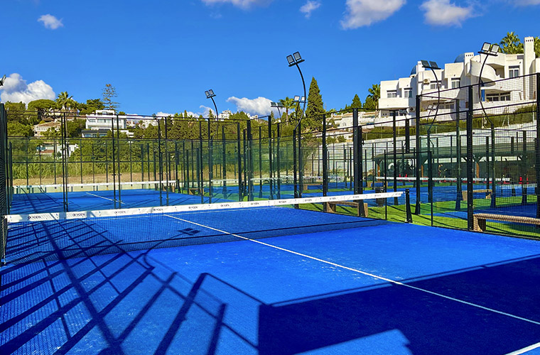 Oxygen Padel Club Marbella - vue du terrain